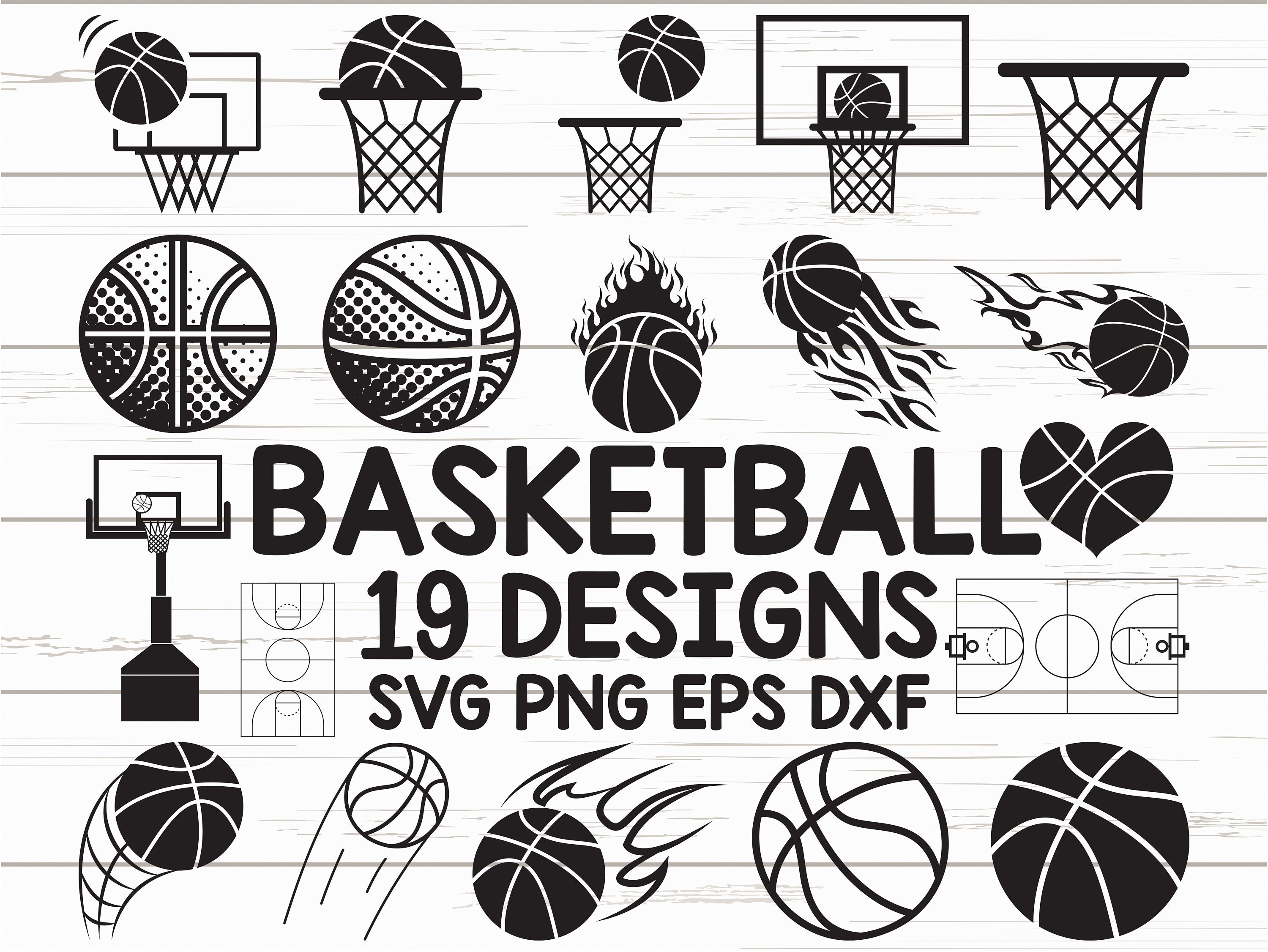 Download Basketball Svg Sports Svg Basketball Court Svg Clipart Etsy