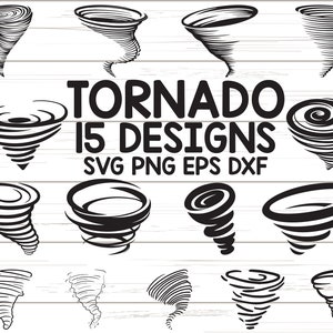 Tornado in formato SVG/ uragano in formato SVG/ tifone in formato SVG/ tempesta in formato SVG/ clipart/ decalcomania/ stencil/ silhouette/ eps/ png/ dxf/ vinile/ file di taglio/ ferro da stiro