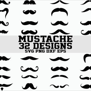 Mustache svg/ Mustache clipart/ Mustache svg file/ Mustache vector/ Mustache cricut/ Mustache cut file/ Mustache hipster, Mustache dxf file