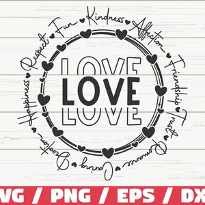 Liebe SVG / Valentinstag SVG / Schnittdatei / Cricut / Kommerzielle Nutzung / Herz SVG / Sofortiger Download / Beziehungssvg