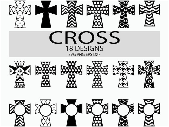 Download Cross Svg Christian Monograms Patterned Chevron Clip Art Etsy