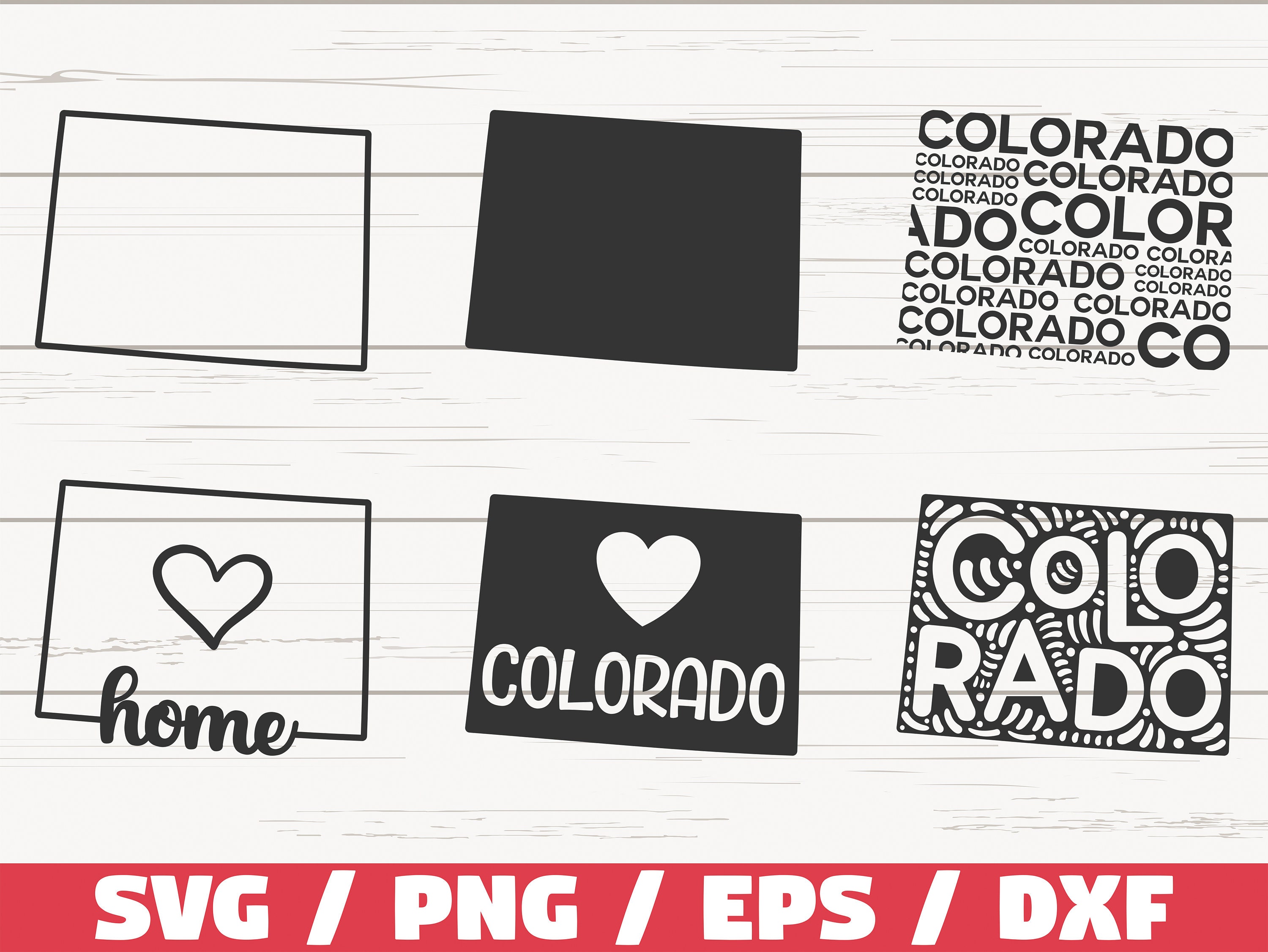 Colorado State Svg Cut File Cricut Clip Art Commercial Etsy