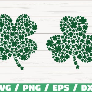 Shamrock SVG / Día de San Patricio SVG / Clover Svg/ Cortar archivo / Cricut / Uso comercial / Silueta / Clip art / Día de San Paddy