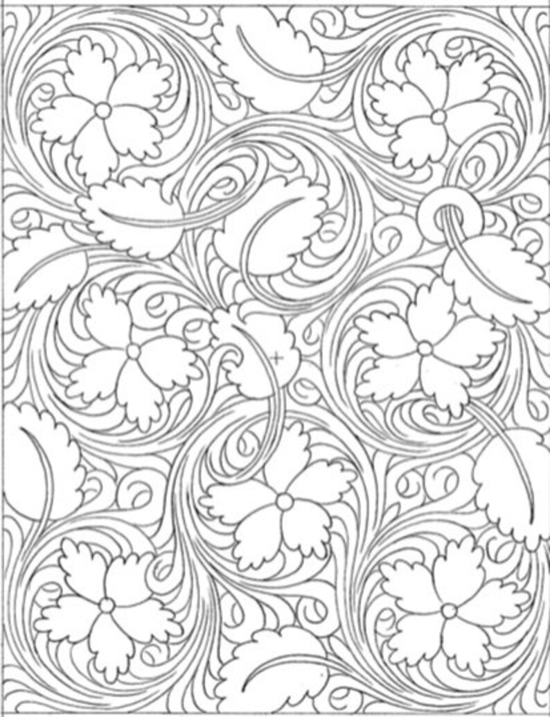 Hand Tooled Legal Size Portfolio Made to Order Etsy