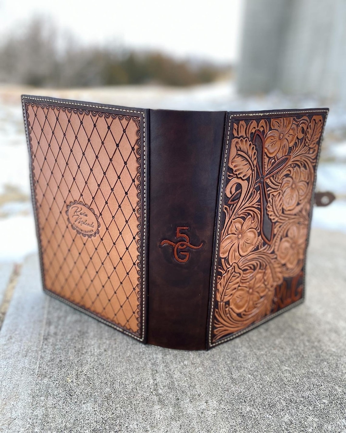 Western Tooled Leather Bible Covers - Etsy