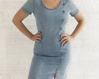 Vestido vintage de mezclilla Let's Play