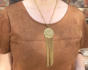 Collar Vintage Donna Medallion