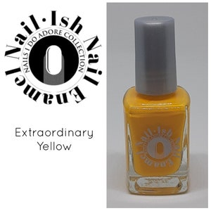 Nail·Ish Nail Enamel Extraordinary – Yellow Polish | Long Wear | Vegan | Glossy Finish | Bright Nail Color