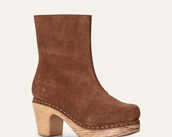 Botín tipo zueco Molly Brown de ante - Hecho a mano en Portugal