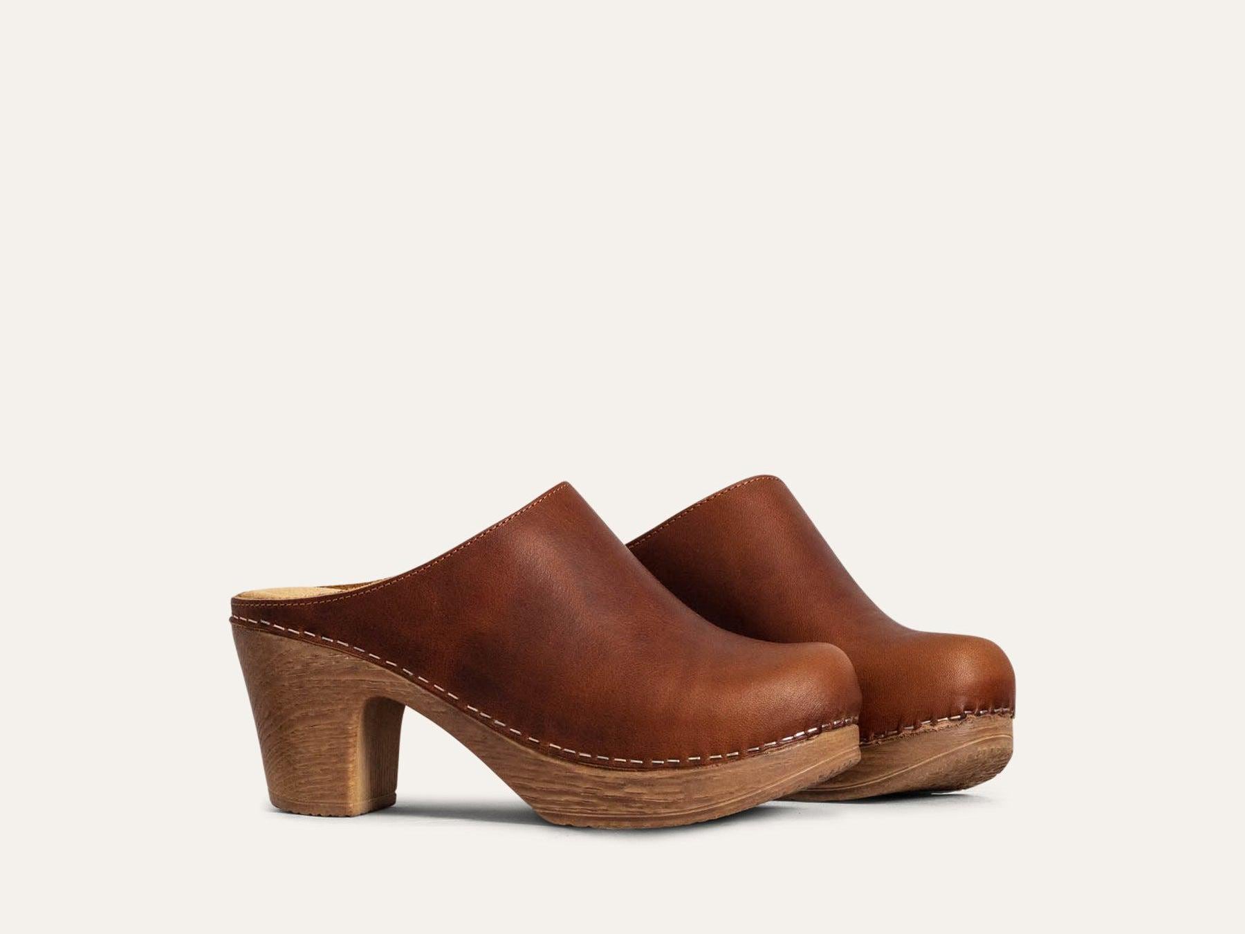 _Fot wood heel mules octagon