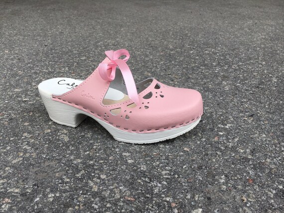 pink nursing clogs
