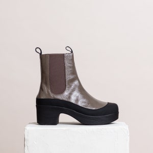 Susie Boot Patent Grey