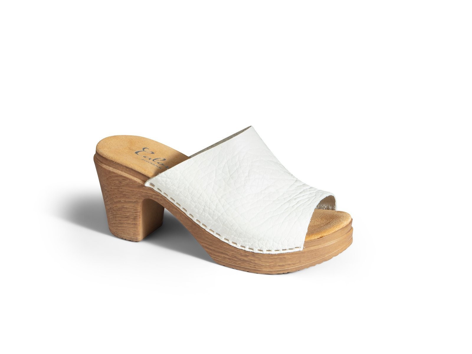 White Mules for Women White Clogs High Heel Open Toe Etsy