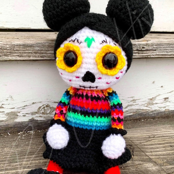Dia Death a Day of the Dead Doll (Crochet PATTERN PDF ONLY)