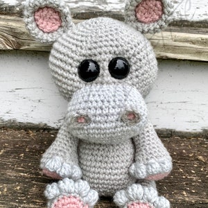 Hyacinth the Hippo (Crochet PATTERN PDF ONLY)