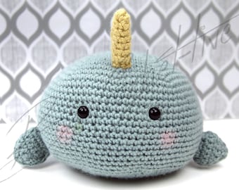 Nico Narwhal an Ad-Orbs Creature (Crochet Pattern PDF ONLY)