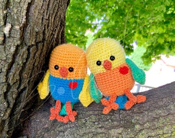 Mandala Lovebird (Crochet PATTERN PDF ONLY)