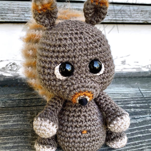 Nuts the Squirrel (Crochet PATTERN PDF ONLY)