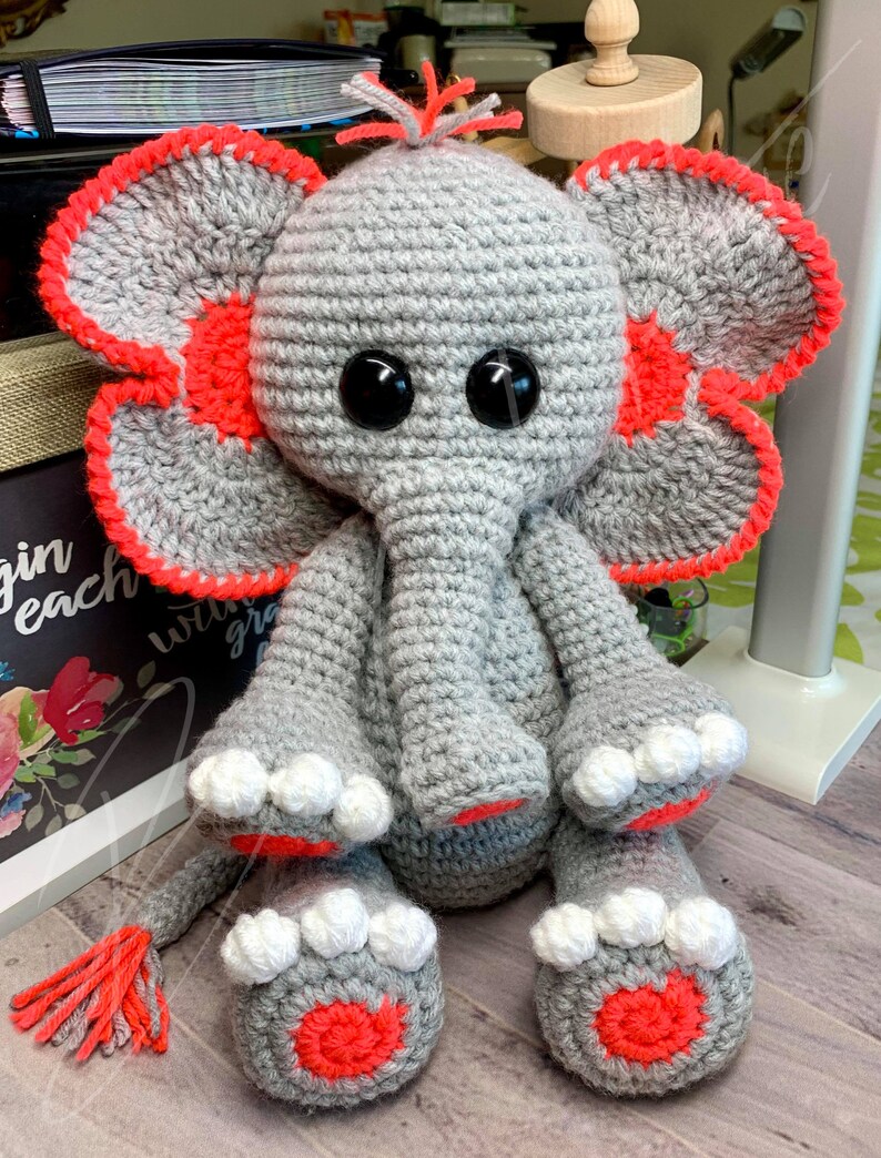 Ellie the Elephant (crochet PATTERN PDF ONLY) - Etsy