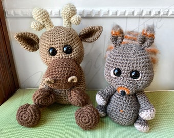 Woodland Creature Set 2 Pattern Bundle (Crochet PATTERN PDF ONLY)