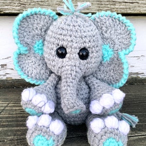 Eli the Elephant (Crochet PATTERN PDF ONLY)