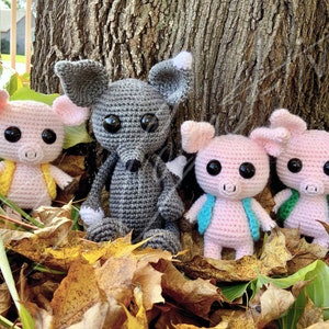 Wolfgang och Grisarna (Virkmönster endast PDF)