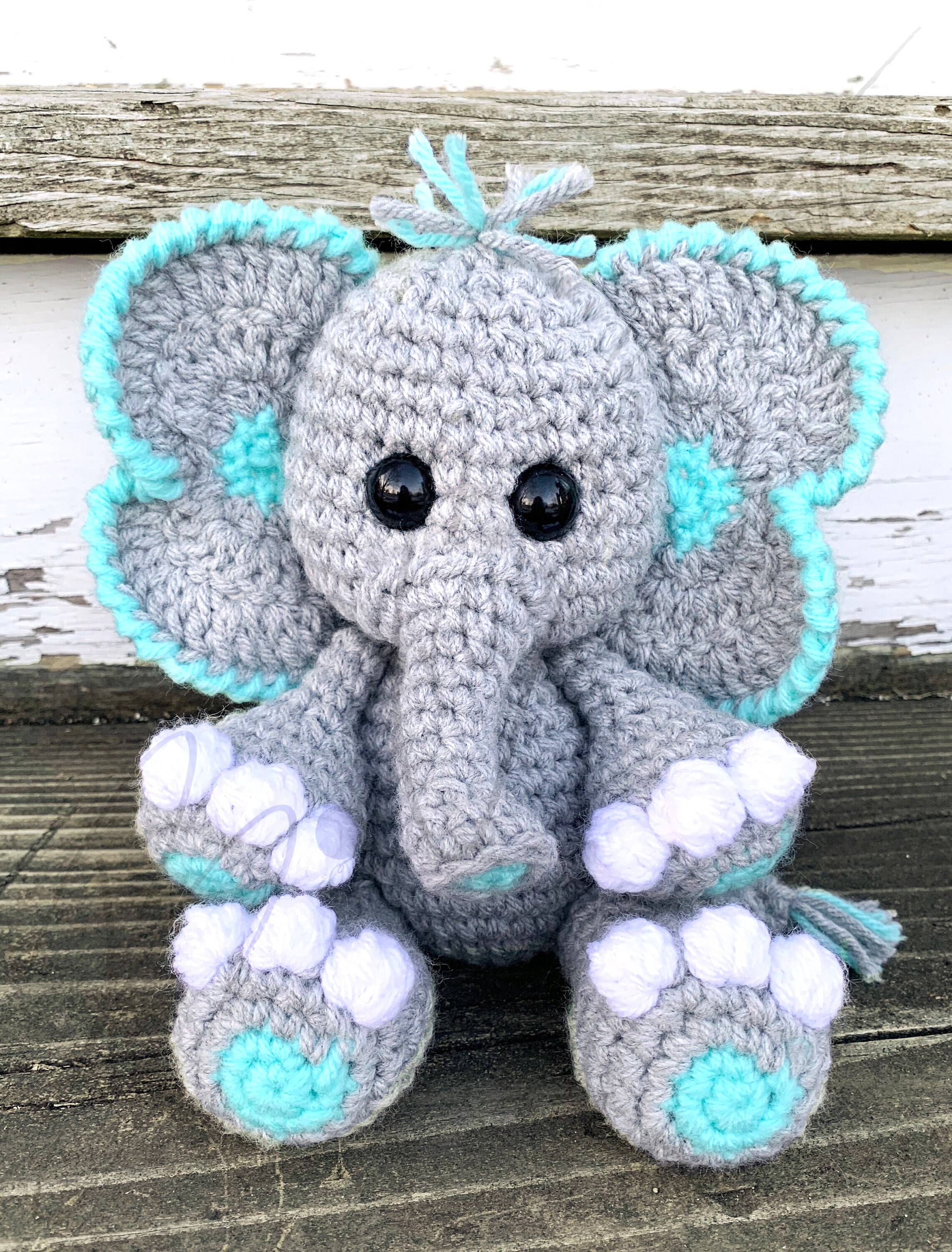 Ellie & Eli the Elephant Pattern Set (crochet PATTERN PDF ONLY) - Etsy