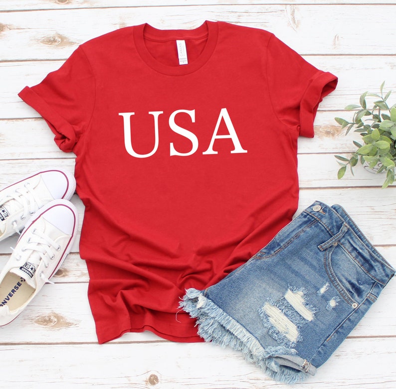 Disney Grey Minnie Mouse Patriotic Graphic Tank Top Shirt Girls Kids S,M,L
