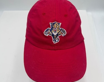 VTG Harriton Florida Panthers NHL Baseball Cap Red Cotton Adjustable Strapback