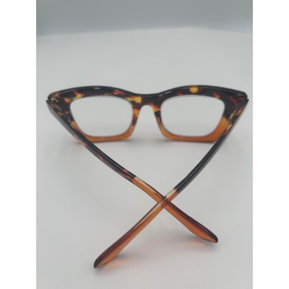 Tortoise Shell Reading Glasses Rectangular Cat Ey… - image 6