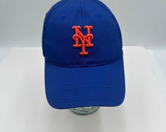 Outdoor Cap Team MLB New York Mets Baseball Hat Blue Orange OSFM Adjustable VTG