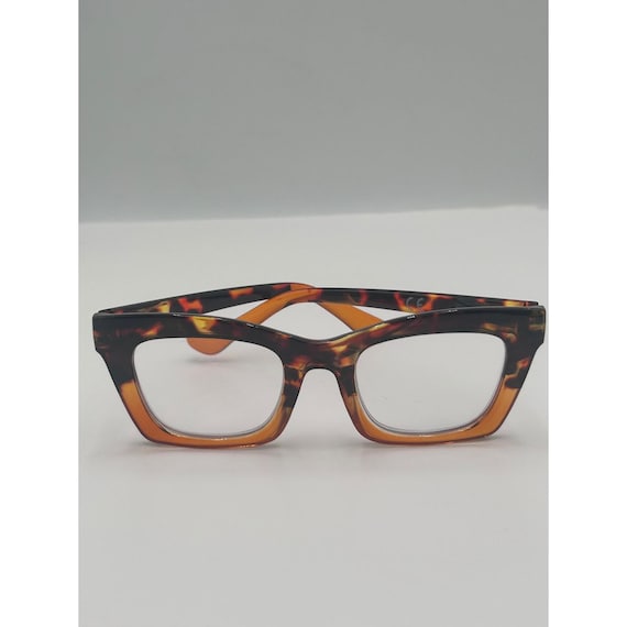 Tortoise Shell Reading Glasses Rectangular Cat Ey… - image 1