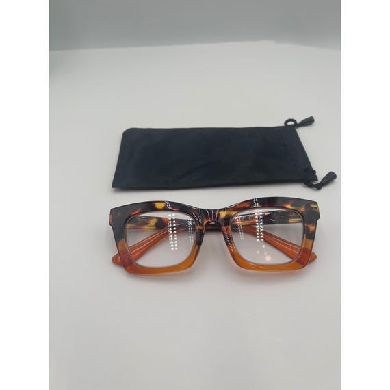 Tortoise Shell Reading Glasses Rectangular Cat Ey… - image 3