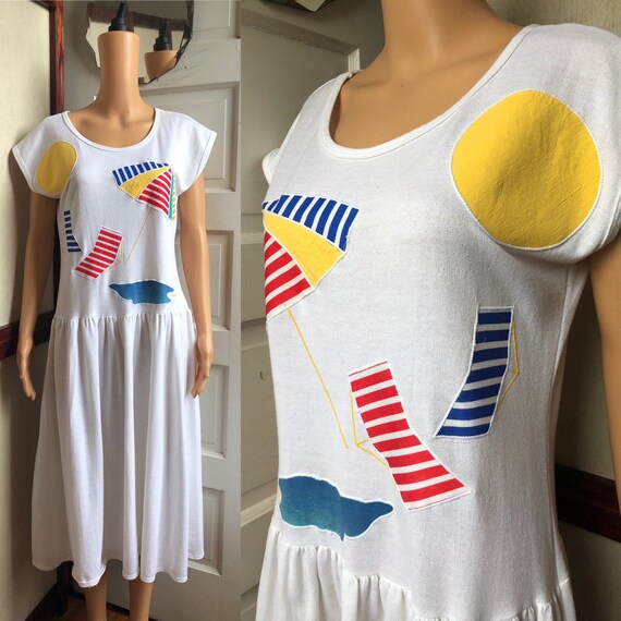 1980s Terrycloth Dress | 1980s Beach Dress | 1980s