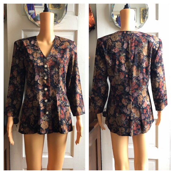 1980s Floral Blazer | 1980s Heathers Blazer | 1980