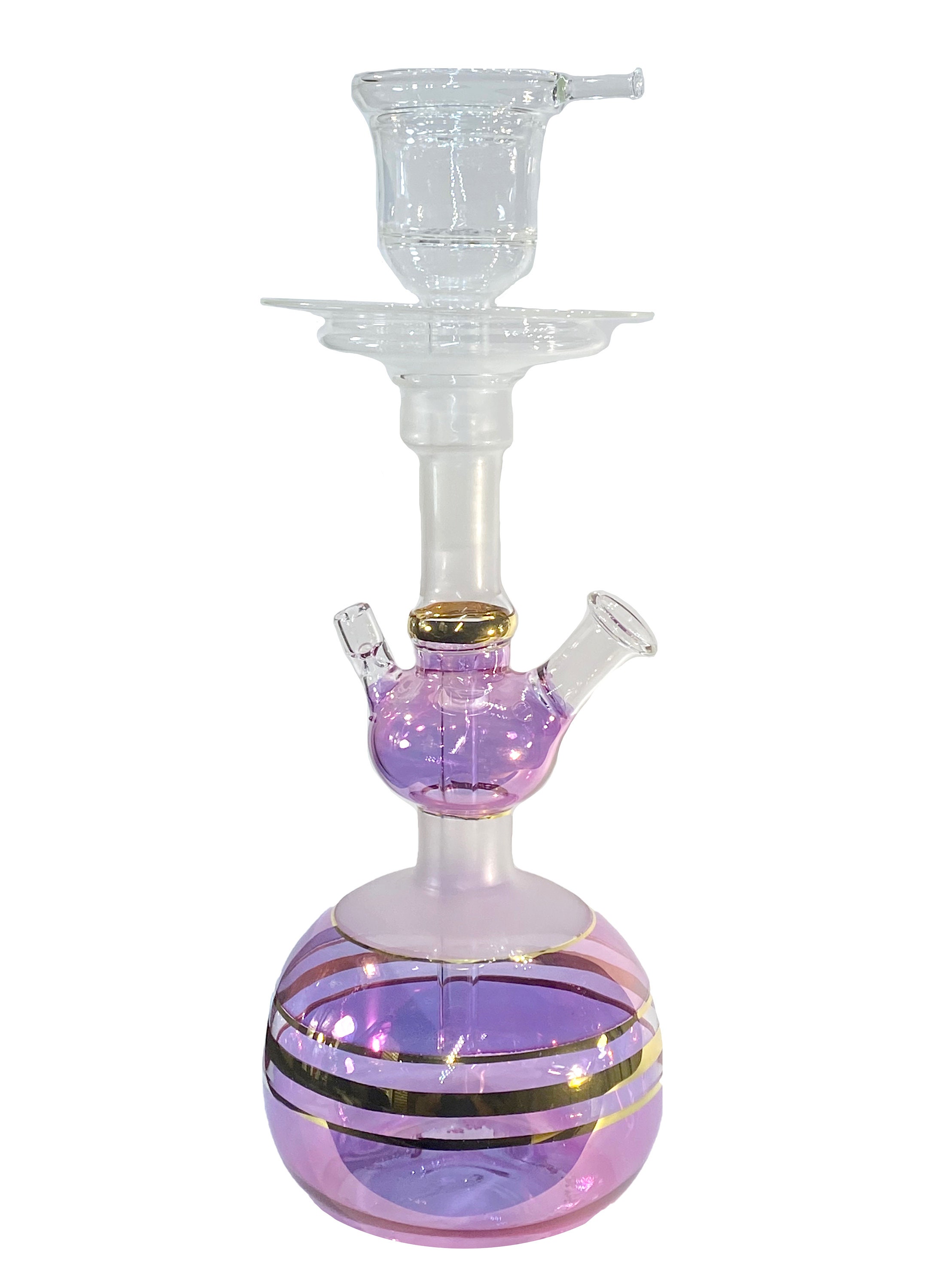 Mouth Blown Glass Hookah Shisha Bowl Narguile purple - Etsy
