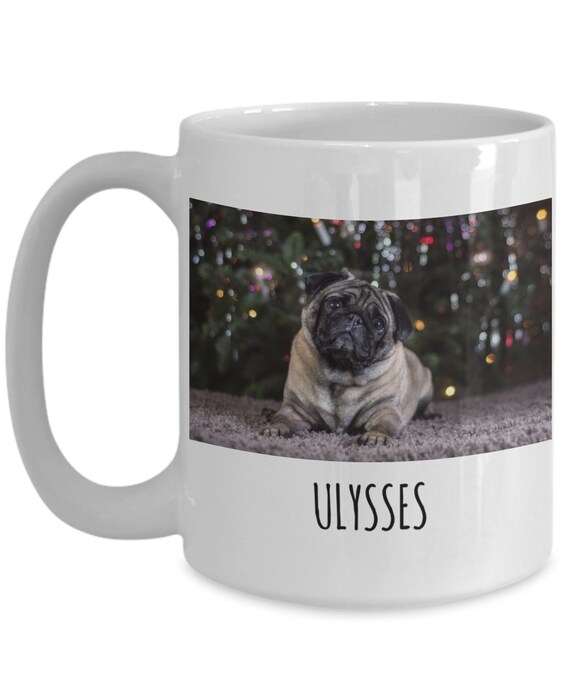 baby pug in a mug