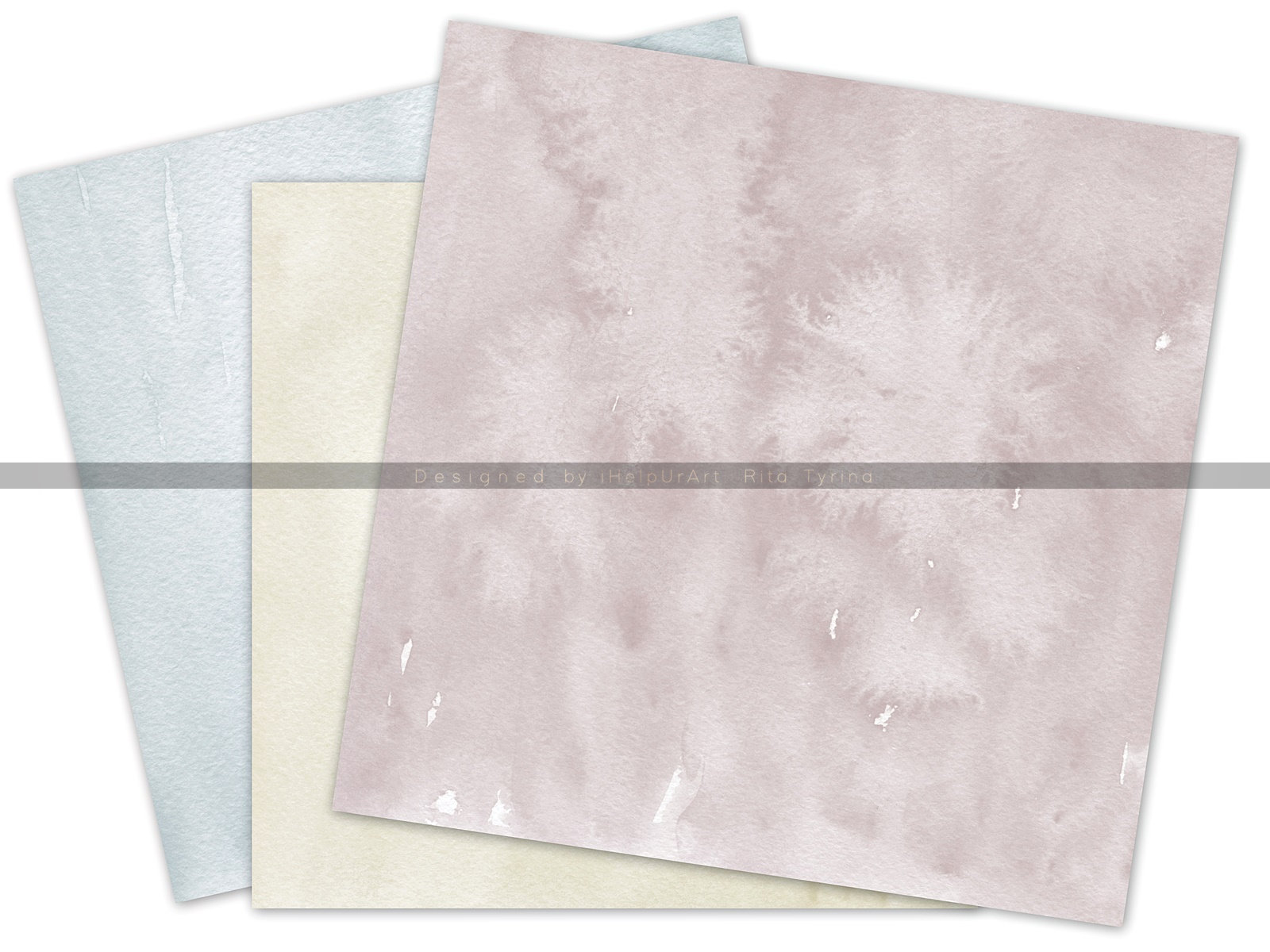 Pastel Watercolor Papers Watercolor Washes Digital Paper Etsy