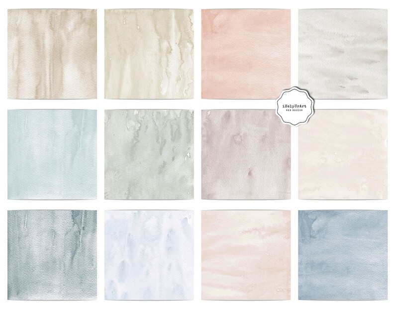 Pastel watercolor papers Pastel backround Watercolor Etsy