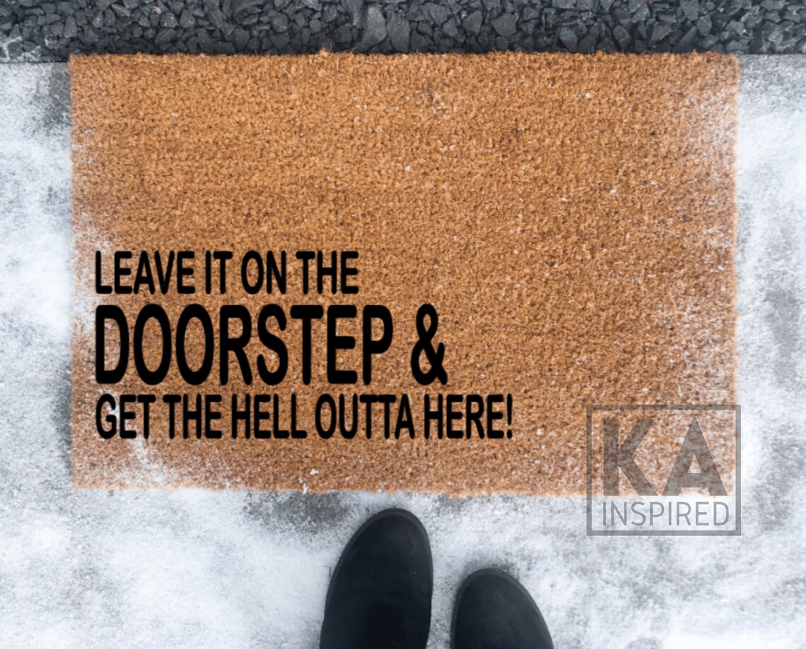 Home Alone Leave It on the Doorstep Doormat Christmas Etsy