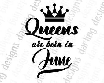 Download June birthday svg | Etsy