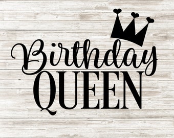 Download Birthday queen svg | Etsy