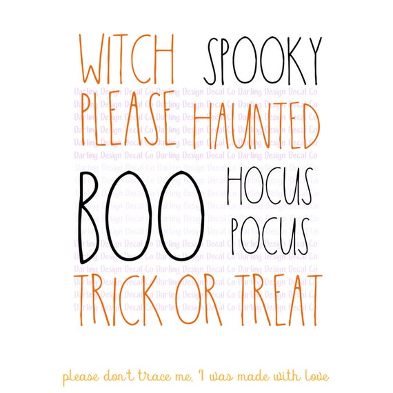 Download Halloween Svg Files Halloween Words Svg Etsy