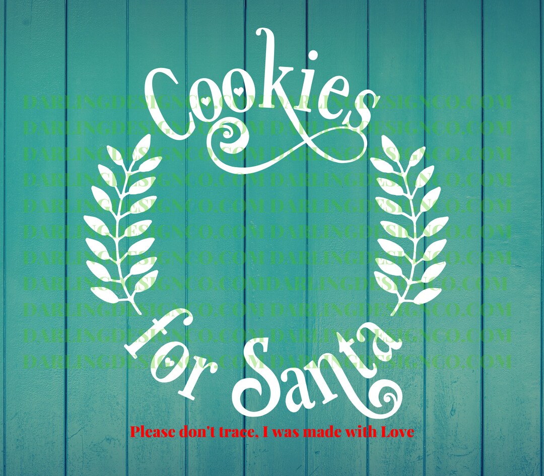 Cookies for Santa Svg Christmas Svg Christmas Cut File - Etsy