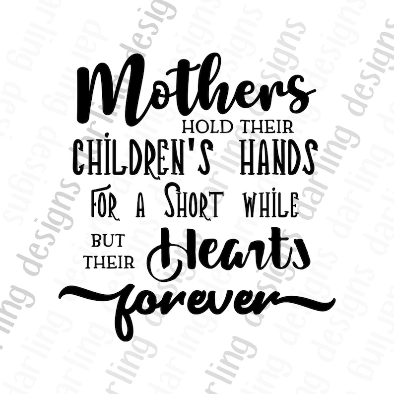 Mother's Day Svg Mom Quote Svg Digital Cut File for Cricut - Etsy