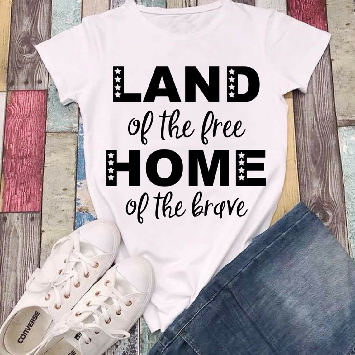 land of the free home of the brave monogram land of the free home of the brave monogram