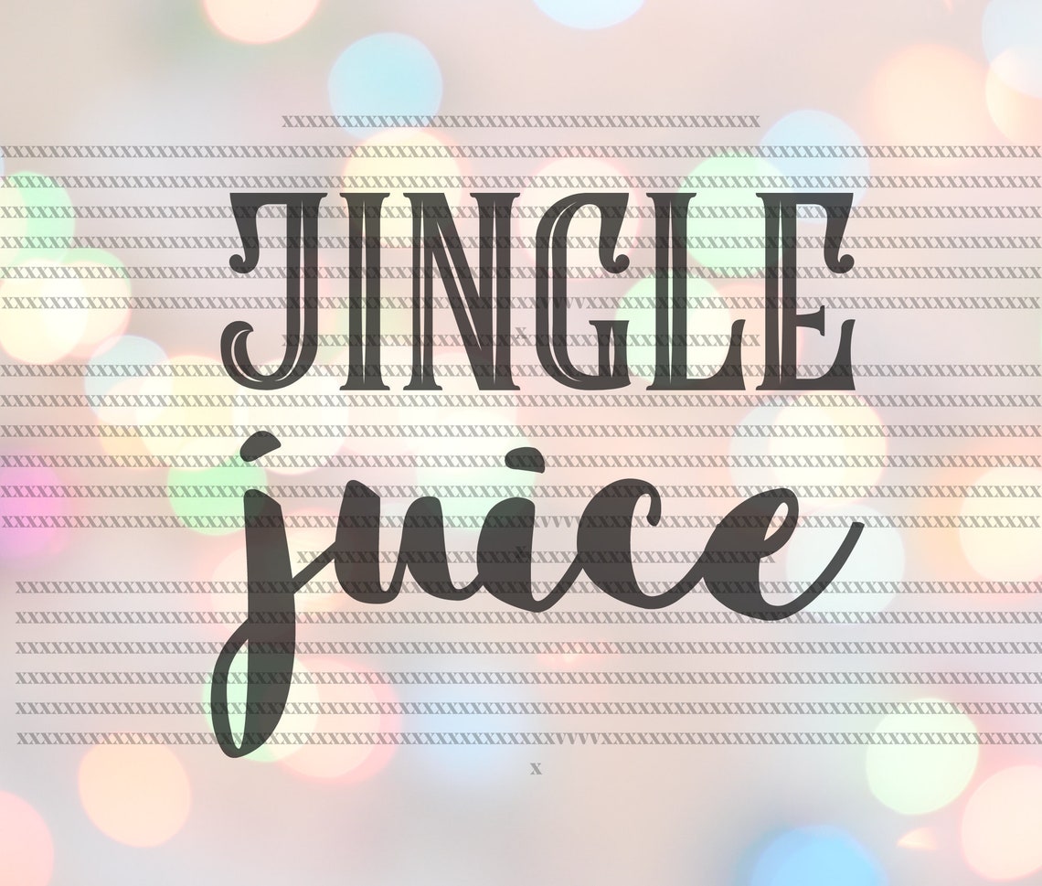 Jingle Juice Svg Wine Glass Svg Christmas Gift Svg - Etsy