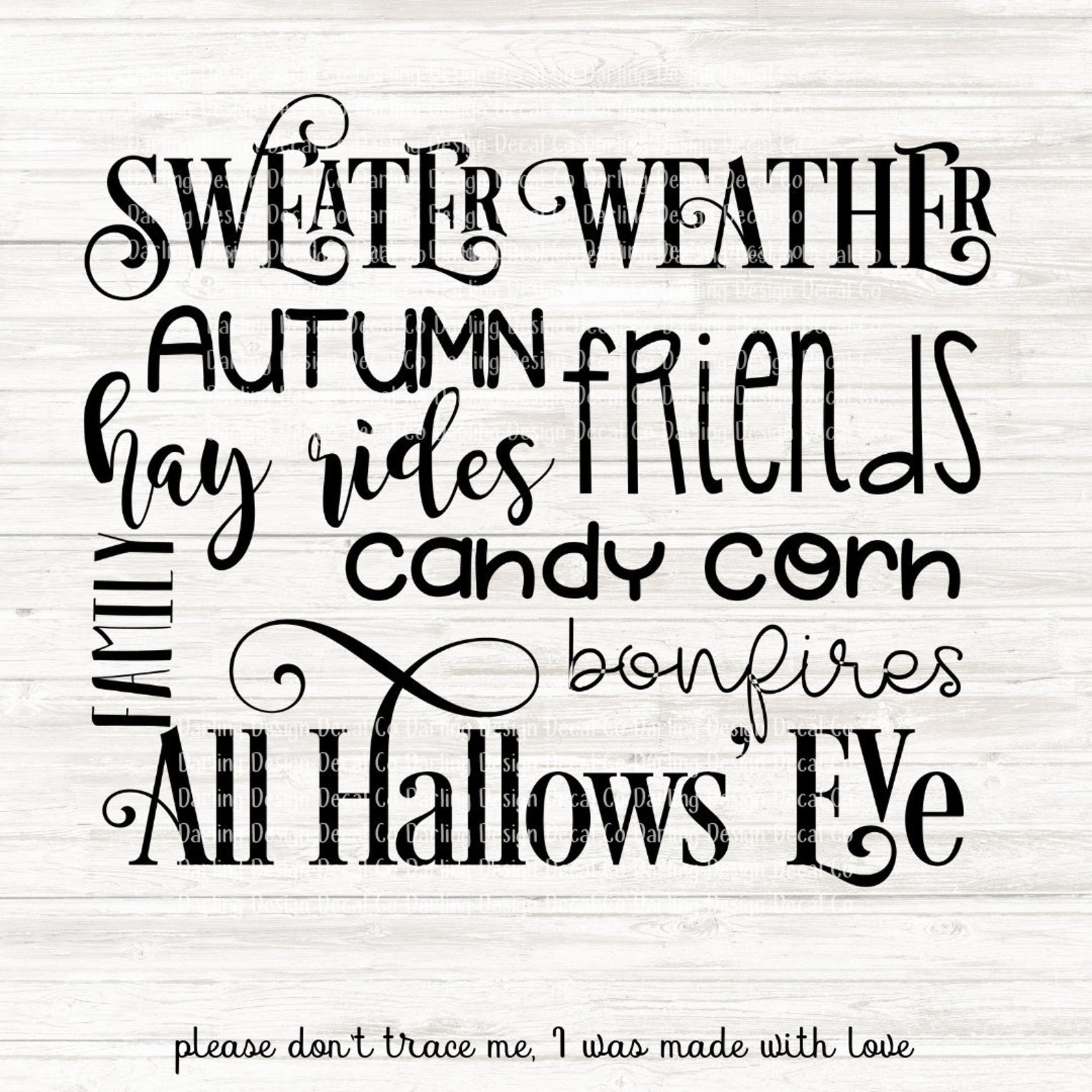 Fall Words Svg Fall Collage Svg Comes With Svg Png and Etsy