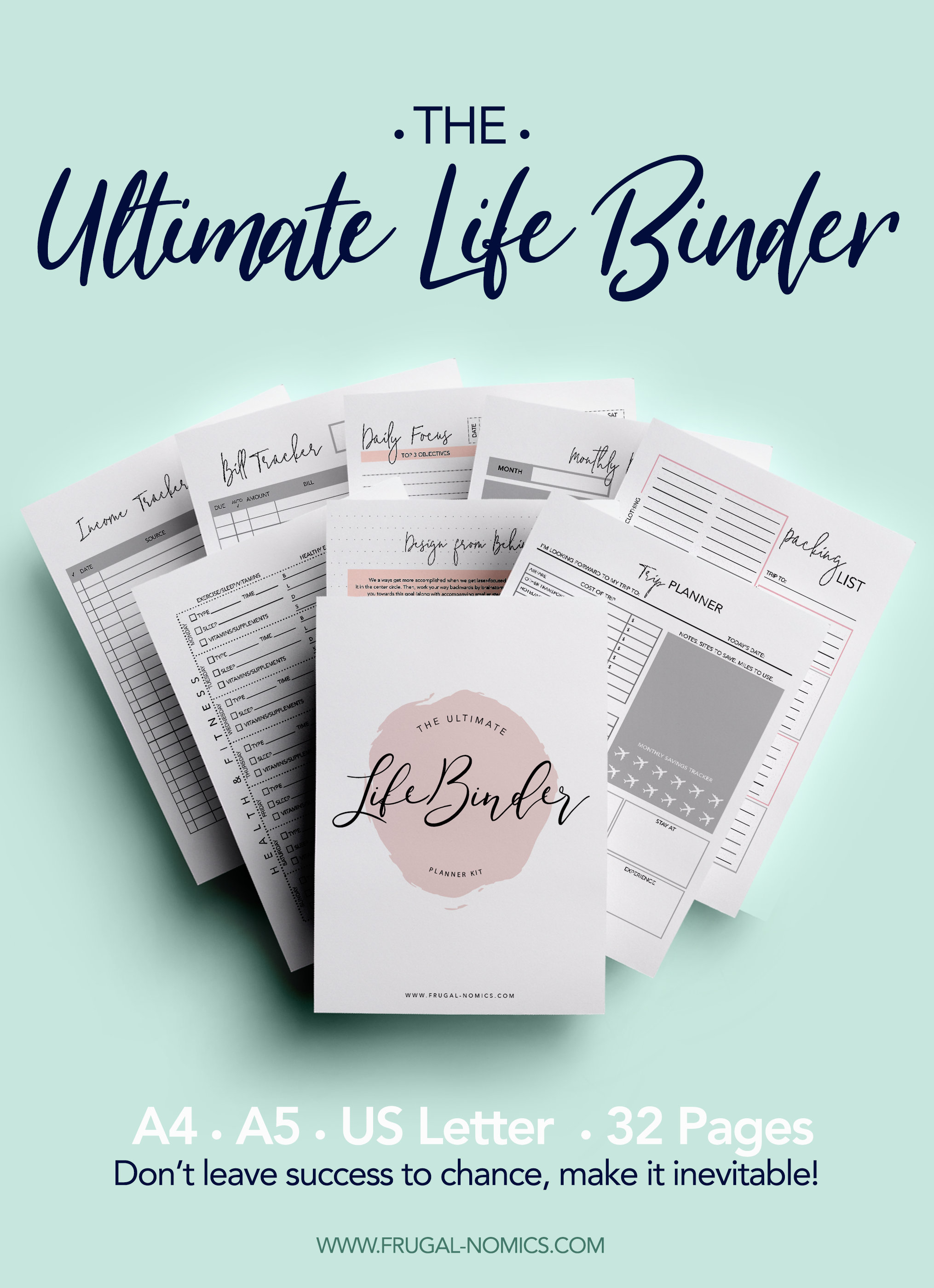 Ultimate Life Binder Goal Planner Printable Planner Daily Etsy