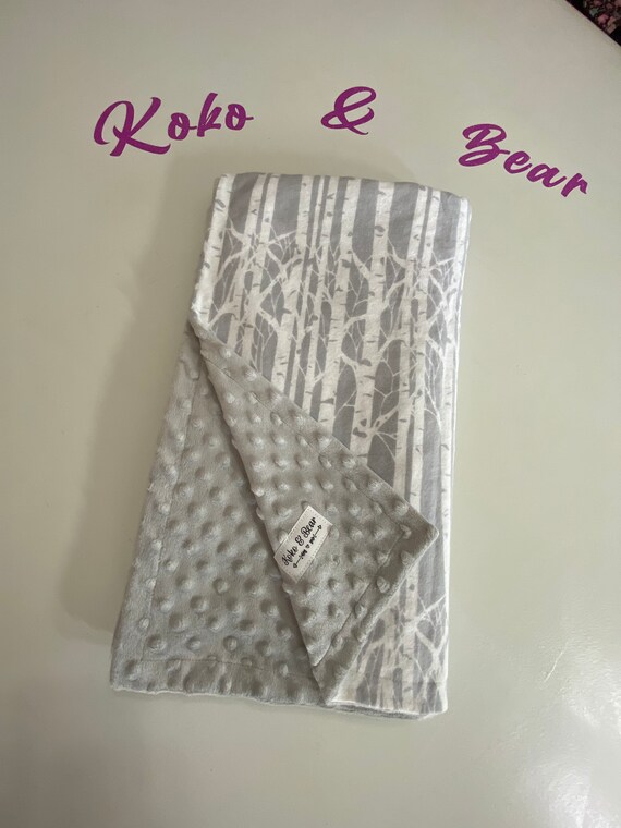 Majestic Aspen Trees Baby Minky Blanket Etsy